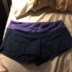Navy blue lulu lemon shorts